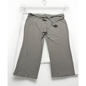 Girl With Curves Women's 3XP Petite Pants Glitter Knit Straight Leg Gray A554699